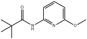 N-(6-甲氧基-吡啶-2-基)-2,2-甲基丙酰胺 结构式
