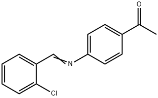 N-(2-氯苯亚甲基)-4-乙酰基苯胺, 85111-80-4, 结构式