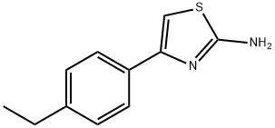 4-(4-エチルフェニル)-1,3-チアゾール-2-アミン 化学構造式