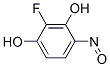 1,3-Benzenediol,  2-fluoro-4-nitroso- 结构式