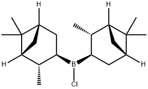 (-)-Diisopinocampheyl chloroborane Structure
