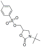 3-(1,1-ジメチルエチル)-5-[[[(4-メチルフェニル)スルホニル]オキシ]メチル]オキサゾリジン-2-オン 化学構造式