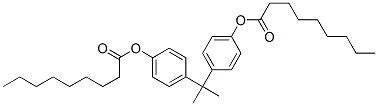 isopropylidenedi-p-phenylene dinonan-1-oate Struktur