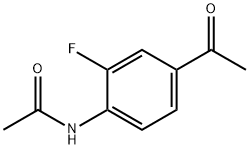 N-(4-アセチル-2-フルオロフェニル)アセトアミド 化学構造式