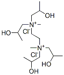 N,N,N′,N′-テトラキス(2-ヒドロキシプロピル)-N,N′-ジメチルエタン-1,2-ジアミニウム・ジクロリド 化学構造式