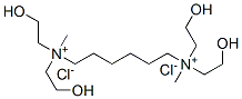 N,N'-hexane-1,6-diylbis[bis(2-hydroxyethyl)methylammonium] dichloride 结构式