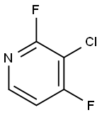 3-Chloro-2,4-difluoropyridine,851179-01-6,结构式