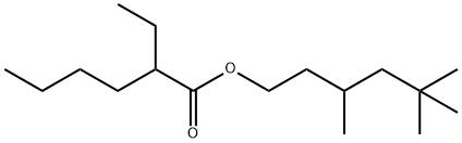 3,5,5-trimethylhexyl 2-ethylhexanoate Struktur