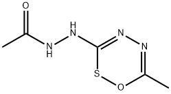 Acetic  acid,  2-(6-methyl-1,2,4,5-oxathiadiazin-3-yl)hydrazide Structure