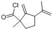 Cyclopentanecarbonyl chloride, 1-methyl-2-methylene-3-(1-methylethenyl)- (9CI) 结构式