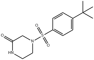 4-((4-(叔丁基)苯基)磺酰基)哌嗪-2-酮, 851215-92-4, 结构式
