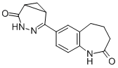 3,4-Diazabicyclo(4.1.0)hept-4-en-2-one, 5-(2,3,4,5-tetrahydro-2-oxo-1H -1-benzazepin-7-yl)- 结构式