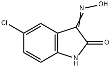 5-氯-1H-吲哚-2,3-二酮3-肟 结构式
