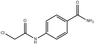 4-(2-氯乙烷酰氨基)苯甲酰胺 结构式