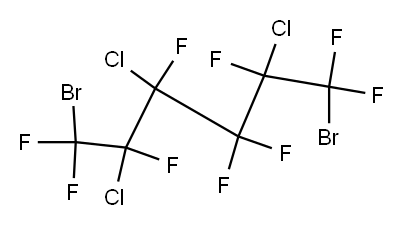 1,6-Dibromo-2,3,5-trichlorononafluorohexane 结构式