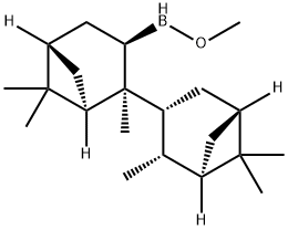 (+)-B-METHOXYDIISOPINOCAMPHEYLBORANE Struktur