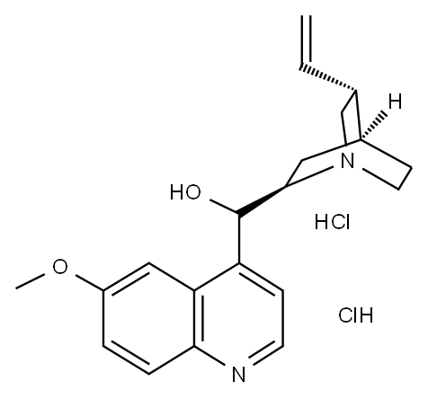 キニジン・2塩酸塩 化学構造式
