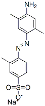sodium 6-[(4-amino-2,5-xylyl)azo]toluene-3-sulphonate 结构式
