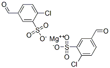 magnesium bis[2-chloro-5-formylbenzenesulphonate] Struktur