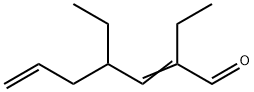 2,4-二乙基-2,6-庚二烯醛, 85136-07-8, 结构式
