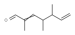 2,4,5-trimethylhepta-2,6-dienal Structure