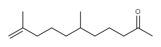6,10-ジメチル-10-ウンデセン-2-オン 化学構造式