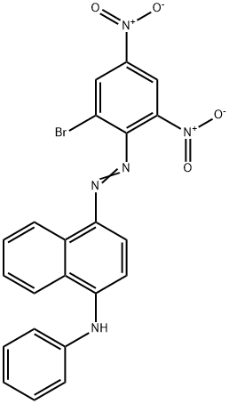 4-[(2-bromo-4,6-dinitrophenyl)azo]-N-phenylnaphthalen-1-amine 结构式