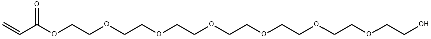 20-hydroxy-3,6,9,12,15,18-hexaoxaicosyl acrylate 结构式