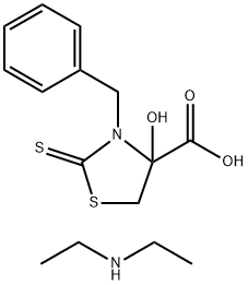 4-hydroxy-4-carboxy-3-benzylthiazolidin-2-thione 结构式