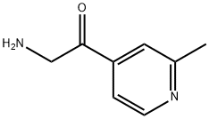 Ethanone,  2-amino-1-(2-methyl-4-pyridinyl)- Structure