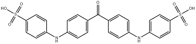 4,4'-(carbonylbis(benzene-4,1-diyl)bis(imino))bis(benzene sulfonate) sodium salt Structure
