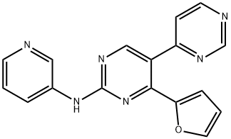 (4'-Furan-2-yl-[4,5']bipyrimidinyl-2'-yl)-pyridin-3-yl-amine Struktur