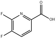 5,6-Difluoropyridine-2-carboxylic acid Struktur