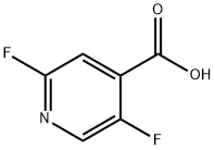 2,5-二氟吡啶-4-羧酸, 851386-39-5, 结构式