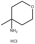 4-メチルオキサン-4-アミン塩酸塩 化学構造式