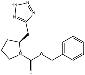 (S)-1-CBZ-2-(1H-TETRAZOL-5-YLMETHYL)PYRROLIDINE Structure