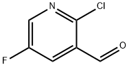2-CHLORO-5-FLUORO-PYRIDINE-3-CARBALDEHYDE Struktur