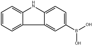 9H-カルバゾール-3イルボロン酸 化学構造式