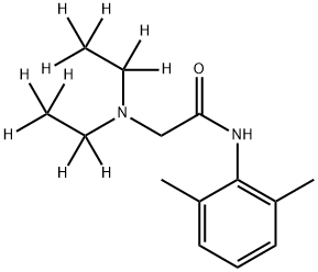 リドカイン‐D10(N,N‐ジエチル‐D10) 化学構造式