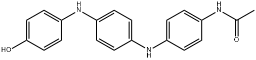 N-[4-[[4-[(4-hydroxyphenyl)amino]phenyl]amino]phenyl]acetamide 结构式