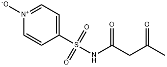 N-(1,3-ジオキソブチル)-4-ピリジンスルホンアミド1-オキシド 化学構造式