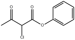 2-クロロ-3-オキソブタン酸フェニル 化学構造式