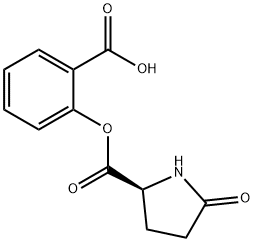 o-carboxyphenyl 5-oxo-DL-prolinate 结构式