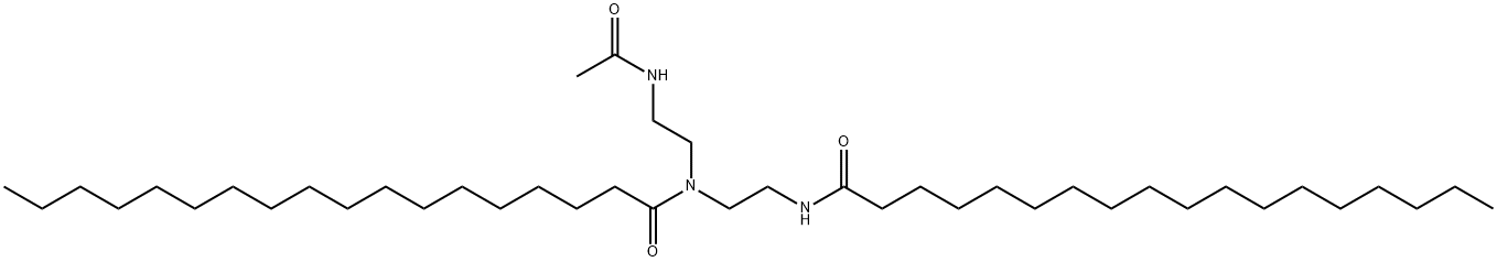 N-[2-(acetylamino)ethyl]-N-[2-(stearoylamino)ethyl]stearamide Struktur