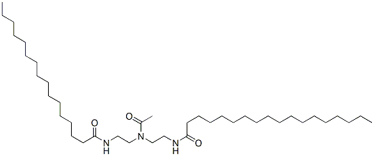 N-[2-[acetyl[2-[(1-oxohexadecyl)amino]ethyl]amino]ethyl]stearamide 结构式