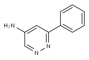 6-苯基哒嗪-4-胺 结构式