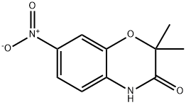 2,2-diMethyl-7-nitro-2H-benzo[b][1,4]oxazin-3(4H)-one 结构式