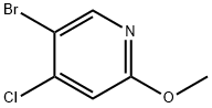 5-ブロモ-4-クロロ-2-メトキシピリジン 化学構造式
