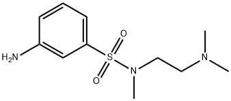 3-AMINO-N-((DIMETHYLAMINO)ETHYL)-N-METHYLBENZENESULFONAMIDE Struktur