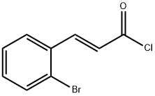 (2E)-3-(2-ブロモフェニル)アクリロイルクロリド 化学構造式